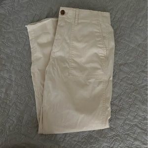 Cream Pinstripe Gap Pants